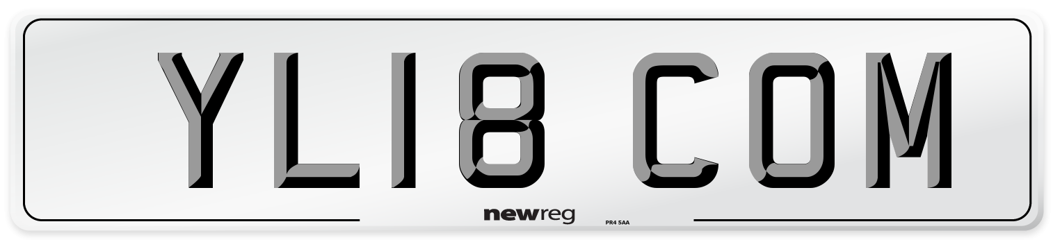 YL18 COM Number Plate from New Reg